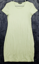 Kendall And Kylie T Shirt Dress Womens Small Green Rayon Short Sleeve Round Neck - £13.10 GBP