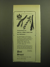 1958 Paul Stuart Ties Ad - Presenting our Royal Irish Poplins by Atkinsons - £14.53 GBP