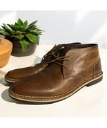 Steve Madden Men&#39;s Harken Boot Size 11 Lace Up Chukka Brown Leather Plai... - €34,60 EUR