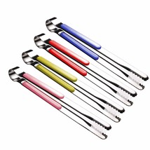 4Pcs Stainless Steel Kitchen Tongs, Serving Tongs For Cooking, 10&quot; Metal Food To - £19.29 GBP