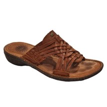 Ugg Australia Keala Women&#39;s Woven Brown Leather Sandals Size 8  - $33.68