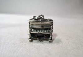 Vintage Mechanical Piano Music Instrument Sterling Silver Signed Beau Charm K218 - £38.15 GBP