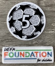 FC Barcelona UEFA Champions League 5 Times Winners Starball Patch Set - £14.47 GBP