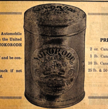 1917 Nokorode Soldering Paste Auto Advertisement Chas Miller Automobilia... - $24.99