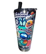 New Life Is Good 25oz Stainless Steel Insulated Tumbler Stickers Design ... - $641.29 MXN