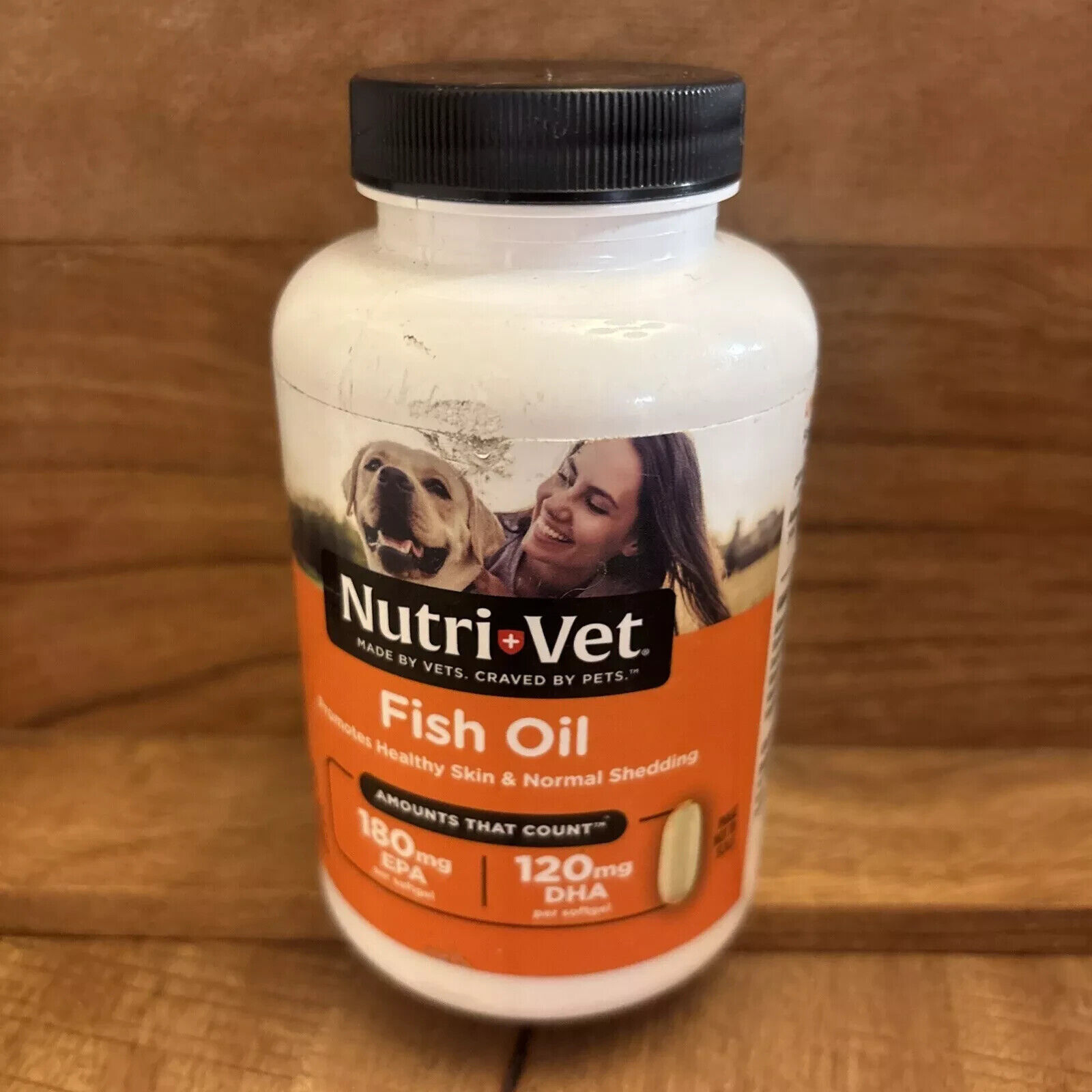 Nutri-Vet Fish Oil Supplements for Dogs | Skin and Coat Omega 3 Dog Exp 08/26