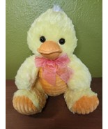 Dan Dee Collectors Choice Yellow Orange Pink Duck 12&quot; Plush Stuffed Anim... - $323.69 MXN
