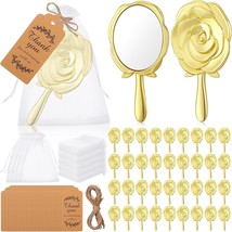 Suzile 36 Set Vintage Handheld Mirror Mini Rose Compact Mirror Quinceanera  - $55.99