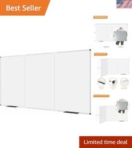 Large Magnetic Whiteboard/Foldable Dry Erase Board, 96 X 48 Inches, Wall... - $292.24