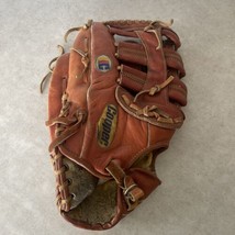 Vintage Cooper Diamond Deluxe 608 LHT Brown Leather Glove 13” Super Flex... - $18.46