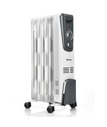 1500W Electric Space Heater with Adjustable Thermostat - Color: White - £96.35 GBP