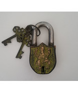 Antique Look Ganesh Figurine Door Pad Lock 8.5cm - $24.99