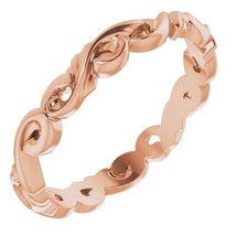 Authenticity Guarantee 
3mm Sculptural Band in 14k Rose Gold - £424.23 GBP