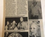 Clint Eastwood Magazine Article Bronco Billy 1 Page Vintage - £6.26 GBP