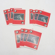 1977 Milton Bradley Carrier Strike Board Game Replacement Part Red Cards - $30.64