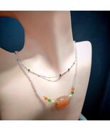 2pcs Set Natural Yanyuan Agate Clean Quartz Bead Necklaces &amp; S9999 Silve... - $209.84