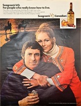 SEAGRAM&#39;S VO CANADIAN WHISKEY-Couple-Live good-1971 Vintage Print Ad - $193.00 MXN