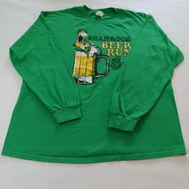 Gildan Heavy Cotton SHAMROCK BEER RUN 5K Men's Green Cotton Graphic T-Shirt XL image 8