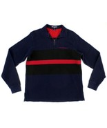 Ralph Lauren Polo Sport Mens 1/4 Zip Pullover Sweatshirt L Large Colorblock - $27.08 CAD