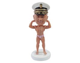 Custom Bobblehead Muscular bad boy wearing a girls thong with bows going all mac - £71.16 GBP