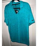 Nike Dri-FIT Tiger Woods Men&#39;s Golf Polo  CU9528 467  Aquamarine Size Me... - $77.18 CAD