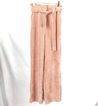 H&amp;M  Corduroy Paper-bag Pants Pink Old Rose Women’s Size 0 NWT - £15.66 GBP