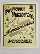 Professor Winklestein&#39;s Awesomeness Powder Label Looking Sticker Decal S... - $2.22