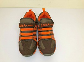 Coodo Kids Brown and Orange Flat Sneakers Size 2 - $11.13