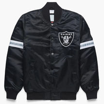 Vintage 80s NFL New Orleans Saints Bomber Letterman Baseball Black Satin Jacket - £83.91 GBP