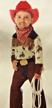 Howdy Partner Cowboy Western Child Halloween Costume Toddler Size Large 4-6T - £22.90 GBP