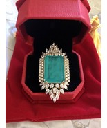 Gold Plated Greenish Blue Emerald Doublet Muzo Ring Size 8 - £55.01 GBP