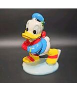 Vintage 1960s Disney Japan Porcelain Donald Duck Ice Skating Figurine 3.5in - $415.31 MXN