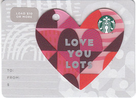 Starbucks 2019 Love You Lots Mini Heart Collectible Gift Card New No Value - £2.39 GBP