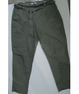 Harmony and Havoc Womens Pants Size 11 Green, Elastic Waist with Tie Aro... - $10.87