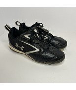 Under Armour Mens Baseball Cleats size 8 Yard Low Black/White 1097010-001 - $32.40 CAD