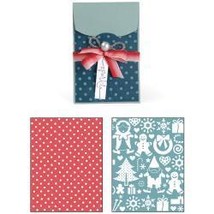 Sizzix Basic Grey Gift Card Holder And Snow Village Set Bigz Extra Long ... - £42.70 GBP