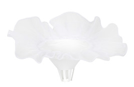 Bouquet Holder White Tulle 6 Inches With A 7 Inch Diameter - £15.72 GBP