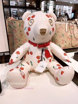 NWT Coach Collectible Bear With Heart Cherry Print CF007 - £318.20 GBP