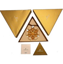 Swarovski 2010 Gold Tone Christmas Star / Snowflake - Mint with box and triangle - £110.68 GBP