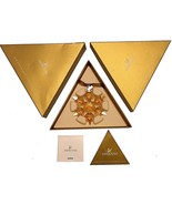 Swarovski 2010 Gold Tone Christmas Star / Snowflake - Mint with box and ... - £110.58 GBP