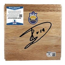 Leandro Barbosa Golden State Warriors Autographed Basketball Floor Becke... - £62.92 GBP