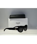 Celine Triomphe 01 / Black and Gold Acetate Sunglasses / CL40194U - £220.25 GBP