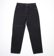 Vtg 90s Levis 550 Orange Tab Mens 38x32 Faded Relaxed Fit Denim Jeans Black USA - £55.35 GBP