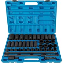 VEVOR Impact Socket Set 1/2 Inches 43 Piece Impact Sockets, Standard Socket Ass - £72.09 GBP