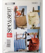 Butterick See and Sew B4583 Utility Bags, Messenger Bag/Backpack  - £15.99 GBP