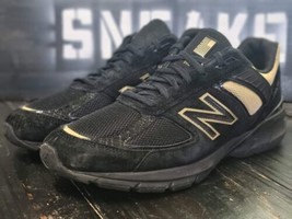 New Balance 990V5 990 Black/Gold Suede Running Shoes M990BH5 Men 12 - £87.52 GBP