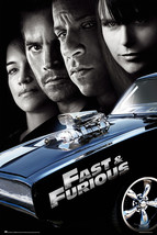  Fast &amp; Furious 4 - Movie Poster (Dodge Charger &amp; Cast) (Size: 24&quot; x 36&quot;) - £14.94 GBP