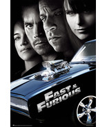  Fast &amp; Furious 4 - Movie Poster (Dodge Charger &amp; Cast) (Size: 24&quot; x 36&quot;) - £15.28 GBP