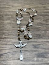Vintage a Tertium Millenium Wooden Beaded Rosary Christianity Catholic KG - $29.69
