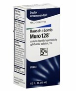 1ea Bausch &amp; Lomb Muro 128 Ophthalmic Solution 5% Sodium Chloride Steril... - €14,41 EUR